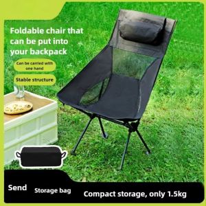 ELITEDEALSHUB Ergonomic Outdoor Folding Chair Comfortable Detachable Camping Chair Portable Ultra Light Beach Chair for Camping