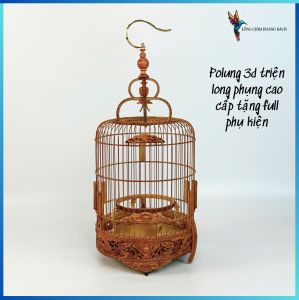 Lồng khuyên polung triện long phụng 3d cao cấp lồng hút mật đục 3d cao cấp tặng full phụ kiện
