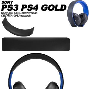 Earpads Compatible for ps3 ps4 Wireless CECHYA-0083 leather foam Ear Pads Cushions Replacement Over-Ear Headphones