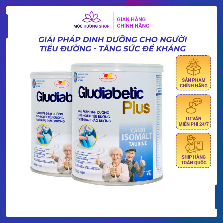 Sữa Cho Người Tiểu Đường Sữa Bột Cho Người Lớn Giải Pháp Dinh Dưỡng Cho Người Tiểu Đường Gludiabetic Plus