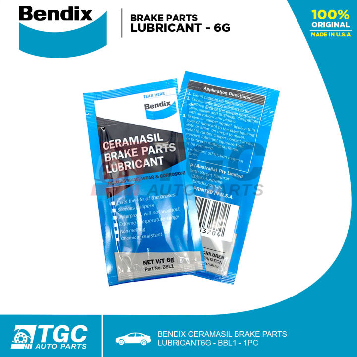 Bendix Brake Paste / Brake Lubricant Ceramasil / Grease BBL10 6g 1pc