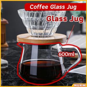 Nurm Household Glass Coffee Jug Hand Brewed Coffee Maker Teapot