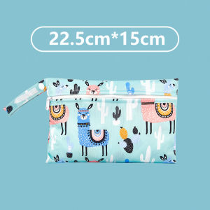 Waterproof Wet Bag Washable Reusable Diaper Bag with Snap Handle [Einmilk]
