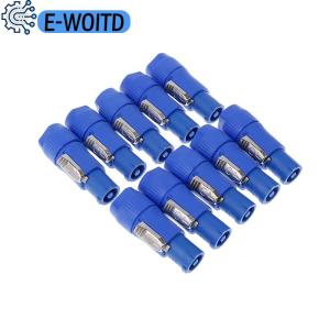 E-WOITD  10pcs NAC3FCA Speakon Plug 3 PIN Male Powercon Connector 20A 250V AC Power Plug