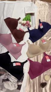 เสื้อชั้นในเต้าใหญ่ คัพ DE 3ตะขอ ไร้โครง บราสําหรับสาวทรงใหญ่เนื้อเยอะ ฟองน้ำบาง พอดีกับรูปร่าง วัสดุคุณภาพดีเก็บ ข้างกระชับสัดส่วน [ไซส์ 42-52]