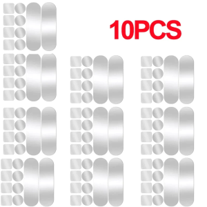 10pcs/Sheet Pot Bucket Crack Repair Sticker for Stainless Steel Aluminum Foil Adhesive Tape