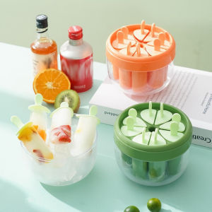 8 Grid Homemade Popsicle Molds Reusable Easy Release Ice Cream Mold with Lid DIY Ice Jelly Mold