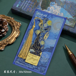{SG Local} Metal Bookmark Vintage Oil Painting Design 105 x 27mm Suitable For Teachers Day Gift