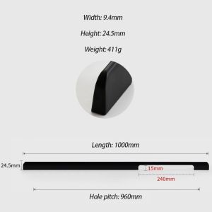 100cm Tarikan Lemari Panjang Handle Lemari Gold Gagang Pintu Lemari Minimalis Tarikan Pintu Lemari