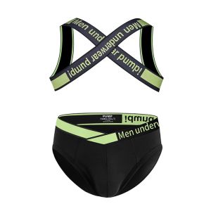 CMENIN PUMP Hot Modal Quần Sịp Nam Và Áo Tank Top Bộ Quần Lót Nam Eo Thấp Tanga Quần Lót Người Jockstrap Quần Lót MP240+98