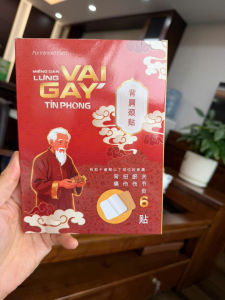 Miếng Dán Lưng Vai Gáy Tín Phong hình chữ nhật hộp 3 túi x 2 miếng hỗ trợ giảm các cơn đau nhẹ