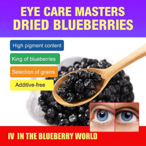 Organic Dried Blueberries for Kids Natural Sweetness No Sugar Added Vitamin C Rich Changbai Mountain Berry 100g