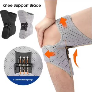 2PCS with Powerful Rebound Springs Knee Assistive Device Non-Slip Adjustable Knee Booster Breathable Knee Protection Booster
