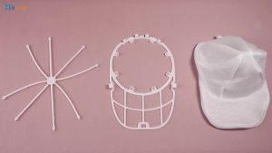 Hat Washer Cage Hat Cleaner for Baseball Caps Fit for Adults and Kids Hats White