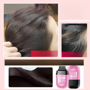 【Plant Extracts/Natural Beauty】Hair Coloring Comb Quick Gray Hair Cover Temporary Hair Coloring Stick Gray Hair Covering Pen Long-lasting Gray Hair Covering Stick Waterproof Hair Coloring Pen