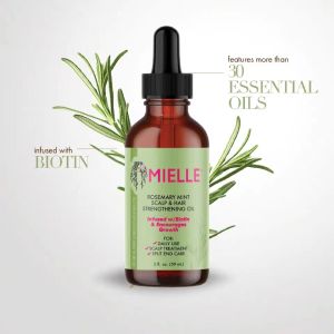 Mielle Organics Rosemary Mint Growth Oil 2 oz / Hair Mask 12 oz Improves dry split ends