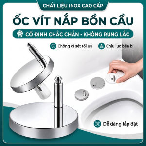 Ốc Gắn Nắp Bồn Cầu Inox Đa Năng Chốt Nở Bắt Trên Và Dưới Bản Lề Cố Định Thay Thế Nắp Bệt Vệ Sinh Chống Rung Lắc Phù Hợp Mọi Loại Bồn Cầu Nhà Tắm Gia Đình Cao Cấp Tiện Lợi (1 Đôi)