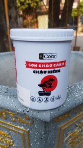 (GIÁ XƯỞNG) Sơn màu XÁM ĐẬM BÓNG Sơn chậu cảnh chuyên dụng ngoại thất (Kháng kiềm sơn gốc nước hệ sơn BÓNG)
