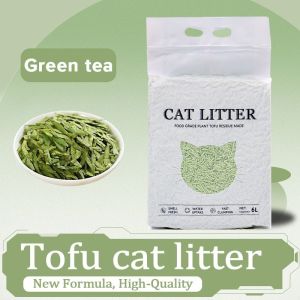 30L Tofu Cat Litter Sand Mixed Formula Food Grade Plant-Based Litter Made from Tofu Residue