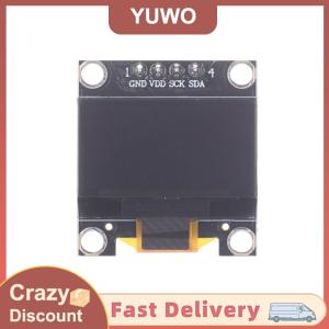 YUWO DIY User 0.96 Inch OLED SSD1306 White Blue Yellow 128X64 IIC I2C Serial Display Module 12864 LCD Screen Board