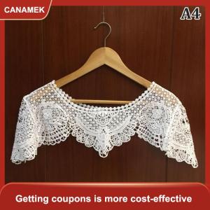 【CANAMEK】 Phụ nữ Đan Rỗng ra Khăn choàng quấn đám cưới cô dâu buổi tối ăn mặc ren khăn choàng đám cưới hướng dương ren khăn SHRUG CAPE Poncho