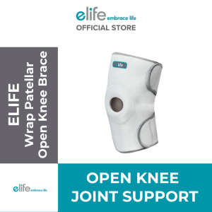 elife Wrap Patellar Open Knee Brace (Knee Support) [E-KN004/MKNNP52] (1 Pcs)