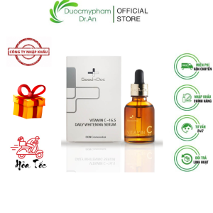 HÀNG NHẬP KHẨU - Serum Vitamin C GoodnDoc Dưỡng Trắng Sáng Da Giảm Thâm Nám Sạm Da Tinh Chất Chống Lão Hóa GoodnDoc Vitamin C 16.5 Daily Whitening Serum 30ml - DuocmyphamDrAn