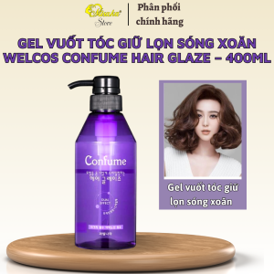 Gel vuốt tóc giữ lọn sóng xoăn hàn quốc Welcos Confume Hair Glaze – 400ml ( gel mềm )