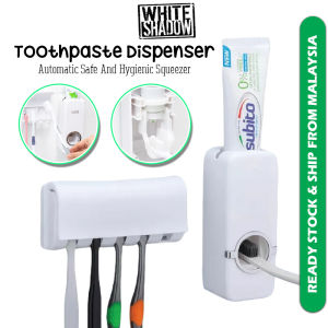Toothpaste Dispenser Toothpaste Squeezer Toothbrush Holder 挤牙膏器牙刷架 Bekas Ubat Gigi Rak Berus Gigi - SO31