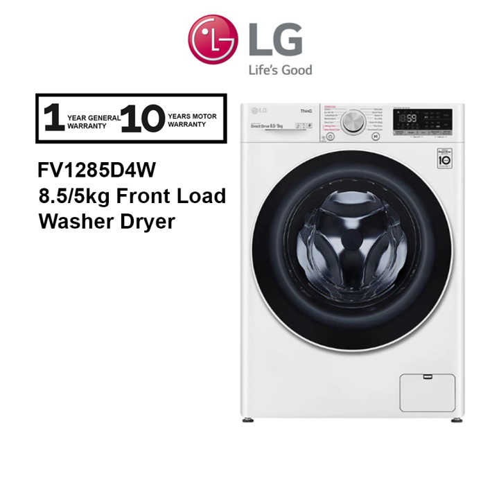 LG Washer Dryer FV1285D4W 8.5 5kg Front Load with Inverter Washing Machine Mesin Basuh Steam Washing Technology 1 Year Warranty Lazada Lazada
