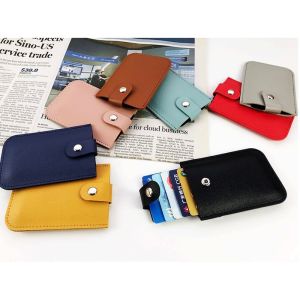 Ví Đựng Thẻ Mini Da PU 5 Ngăn – Thiết Kế Nhỏ Gọn Sang Trọng Nút Bấm An Toàn – Nhiều Màu Thời Trang