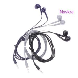 Nxvkra U19 Smooth Surface Wired Earphones Super Bass 3.5mm Headphones With Built-in Mic Hands Noise Canceling Earbuds Music Headset
