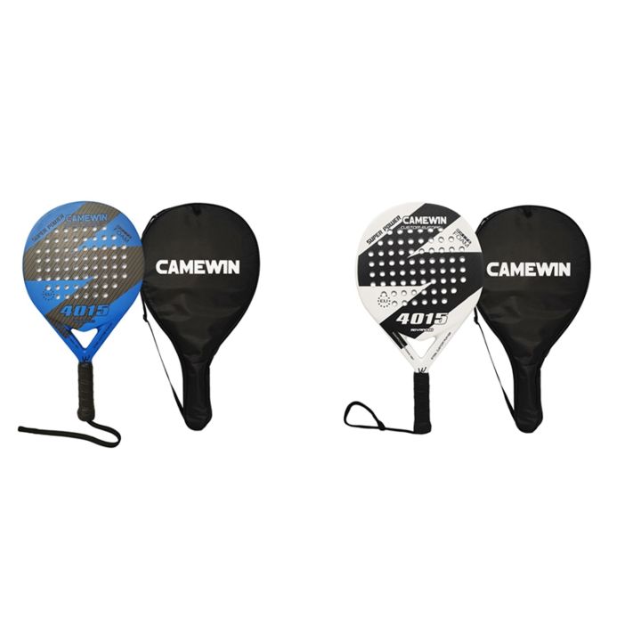 (MZSV) Padel Racket Beach Tennis Carbon Fiber and EVA Smooth Power Lite ...