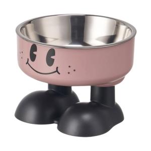 Bát cho thú cưng ăn cao với thiết kế tiện dụng thép không gỉ dung tích lớn thức ăn cho chó nhỏ và mèo