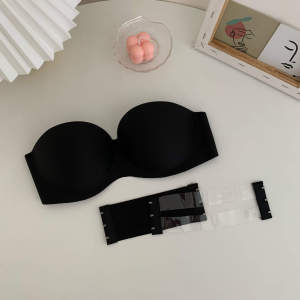 Magic Seamless Strapless Push Up Bra Self Adhesive Bra With Two Straps 2way Strap non-slip backless bra Size 32-40