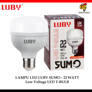 Bohlam Lampu LED Luby Sumo 22 Watt Cahaya Putih Low Voltage T-Bulb SNI