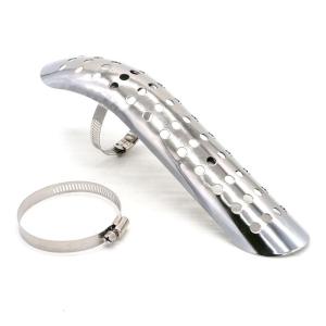 Ống xả xe máy tấm chắn nhiệt Bìa chịu nhiệt độ ống xả bảo vệ ống xả cách nhiệt Bìa kim loại cho xe đạp