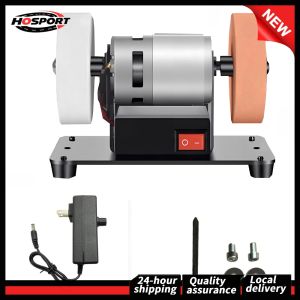 【Free Shipping】 Mini Bench Grinder 7 Inch Electric Sander with Variable Speed for Metal Wood and Stone Grinding
