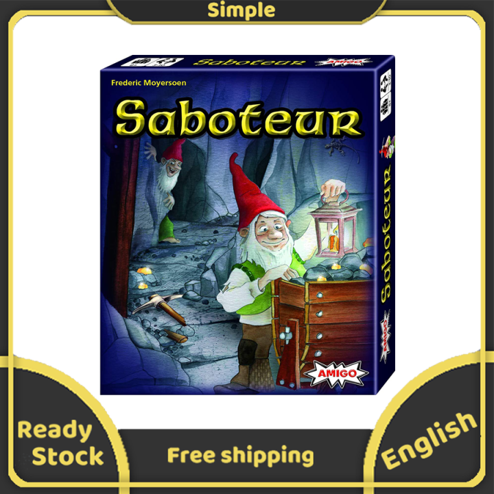 Saboteur Board Game 2004 Version English Instruction and English Box 8