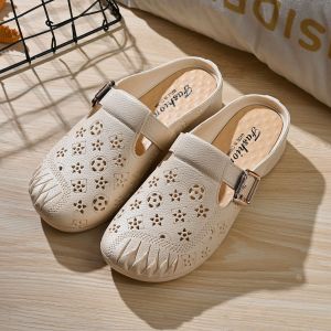 [Free Shipping] Plastic Slippers For Women Fashionable And Versatile For Students Suitable For Outdoor Wear Beach Use Non-Slip Durable And With A Closed-Toe Design