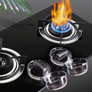 Stove Switch Protector Cover Transparent Universal Size High Temperature Resistant Oil Dust Proof Covers Security Protection