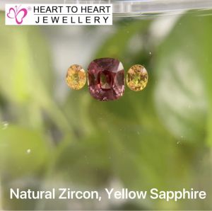 Natural Gemstone Zircon Yellow Sapphire (Gembox8015)
