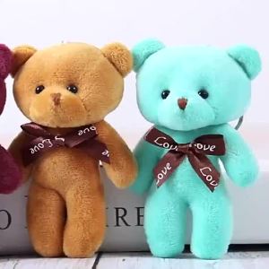 Teddy Bear Stuffed Animal Toy Birthday Party Kids Gift Bouquet Decoration bear keychain for bag