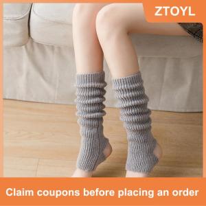 【ZTOYL】 ถุงเท้ายาวแบบกอธิคมีขนปุยสำหรับผู้หญิงถุงเท้ายาวแบบกอธิคถุงเท้าให้ความอบอุ่นสำหรับฤดูหนาว Y2k เลกกิ้งสไตล์กอธิค