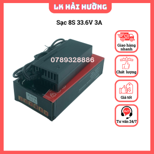 Sạc pin Lion 8S 33.6V 3A có quạt sạc nhanh loại cao cấp