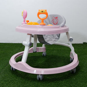 Moonstar_รถหัดเดิน ดีไซน์สวยทรงกลม พับได้ มีเพลงมีไฟ #6688