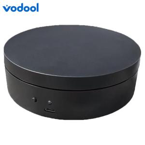 VODOOL Jewelry Display Stand with 360 Degree Rotation 12cm Electric Turntable for Live Video and Shop Displays