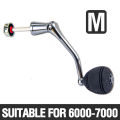 CNC Power Handle Aluminum Alloy Reel Handle Reel Knob Foldable Spinning Reel Replacement Handle. 
