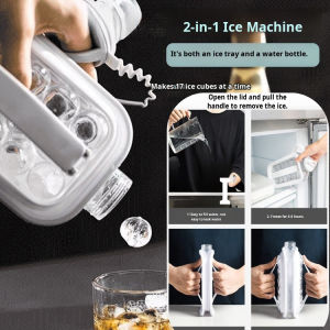 ❄️ Ice Ball Pitcher/Ice Water Pitcher/Ice Tray/Ice Tray Pitcher/Transparent/Large Capacity/Portable/Ice Cubes/Leak-Proof/Food-Grade/2-in-1 Pitcher