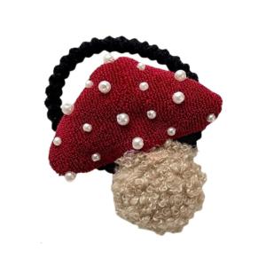 Kẹp tóc trẻ em kẹp tóc Ngọc Trai Dây Buộc Tóc Cho Kid Sân Khấu Studded Ngọc Trai Nấm 2000S Cô Gái Mũ